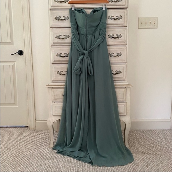 Birdy Grey Sea Glass Grace Bridesmaid Convertible Chiffon Dress - Picture 10 of 15